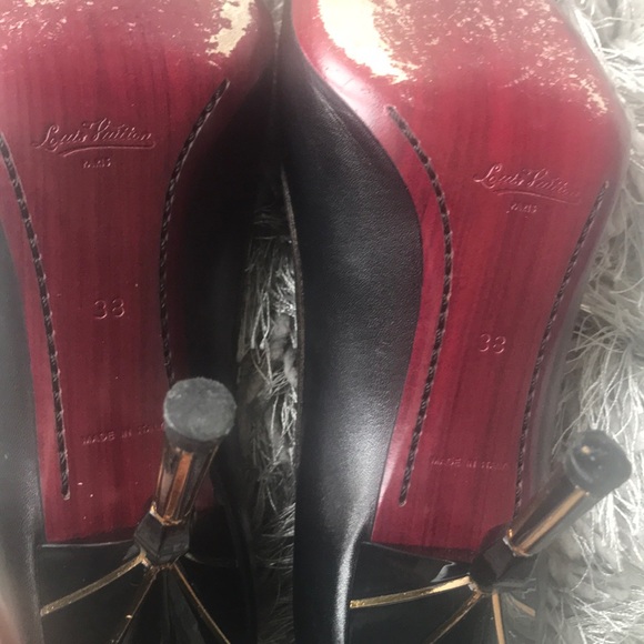 Authentic Louis Vuitton jeweled heel 38 - Picture 5 of 8